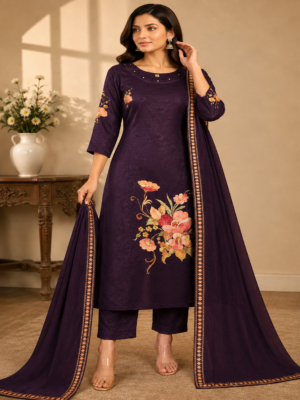 Dark Jamuni Lightweight Silk Kurti